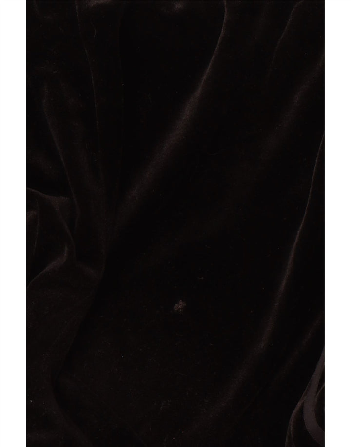 ADIDAS Dame Velour Leggings UK 12 Medium Sort Polyester