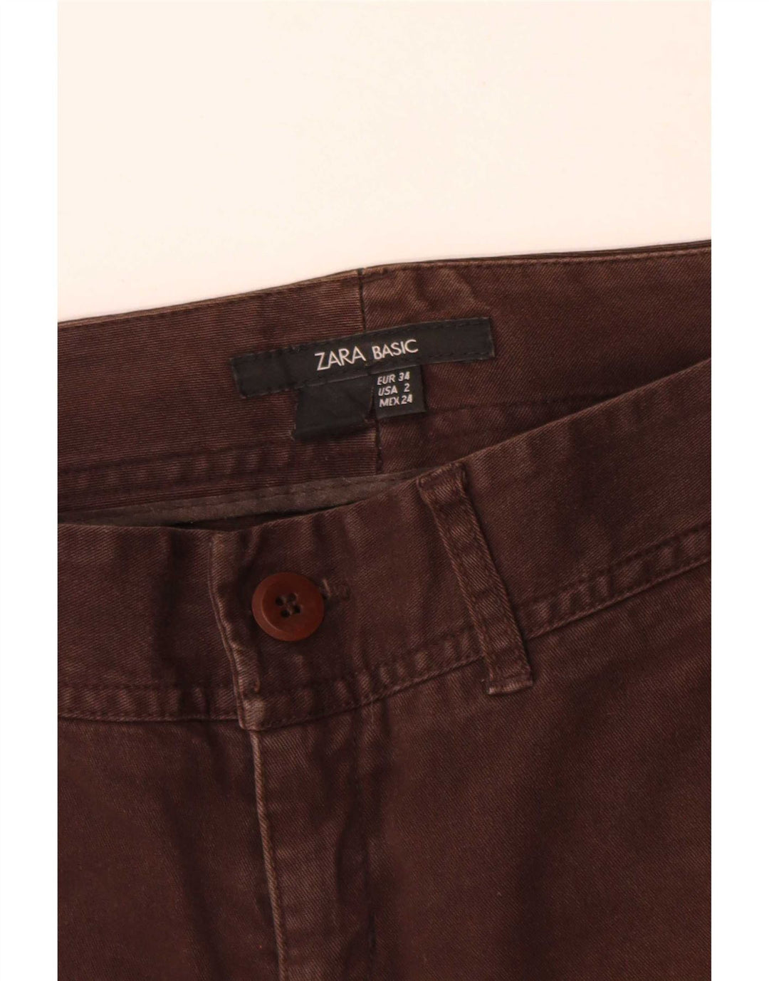 Zara Dame Bootcut Jeans EU 34 2XS W24 L30 Brun