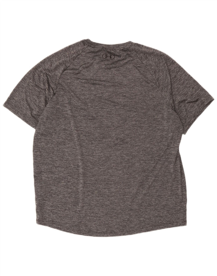 Under Armour Herre T-Shirt Top XL Grå Flecked Polyester