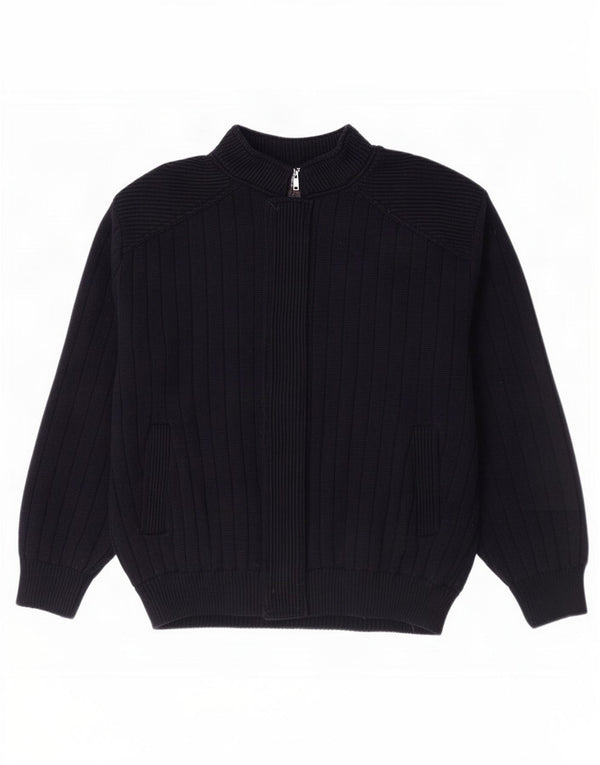 Vintage herre cardigan sweater stor marineblå
