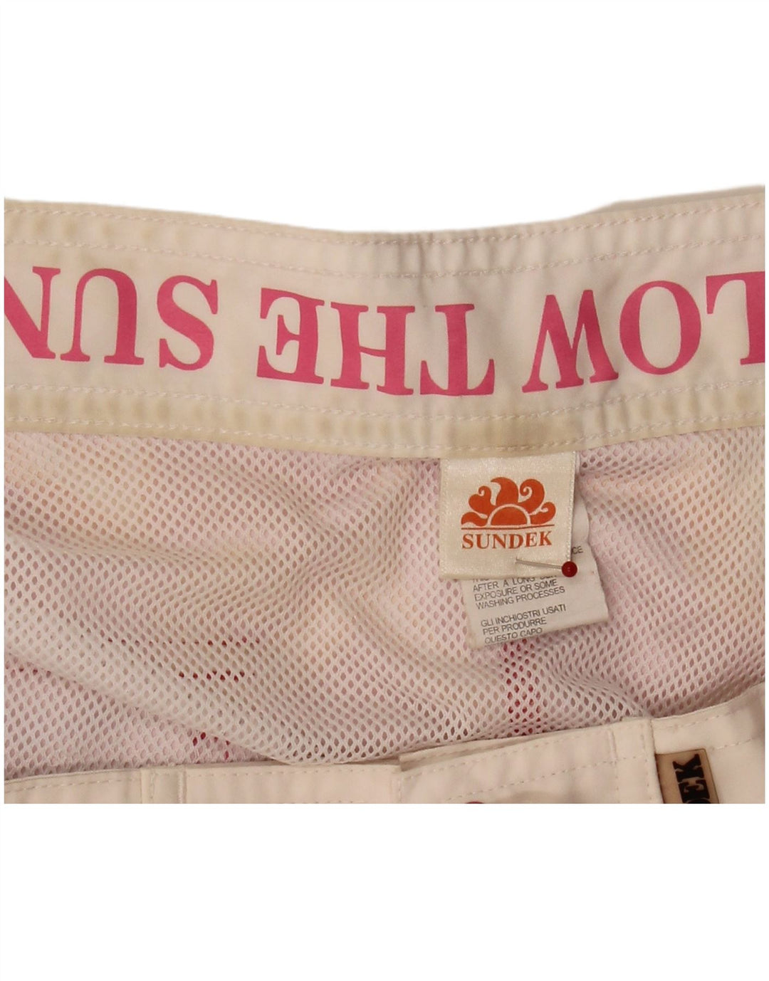 Sundek Herre badeshorts Large Pink Floral Polyester