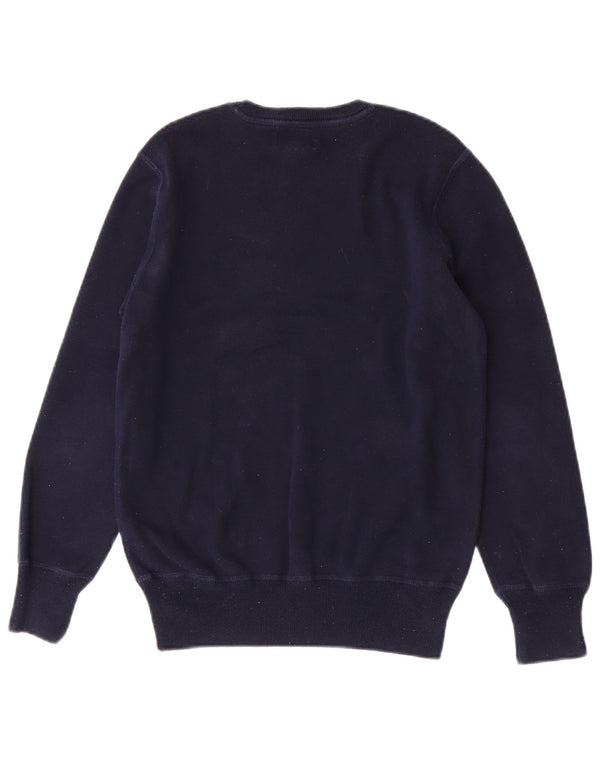 Polo Ralph Lauren Boys Sweatshirt Jumper 14-15 Years Large Navy Blue Cotton