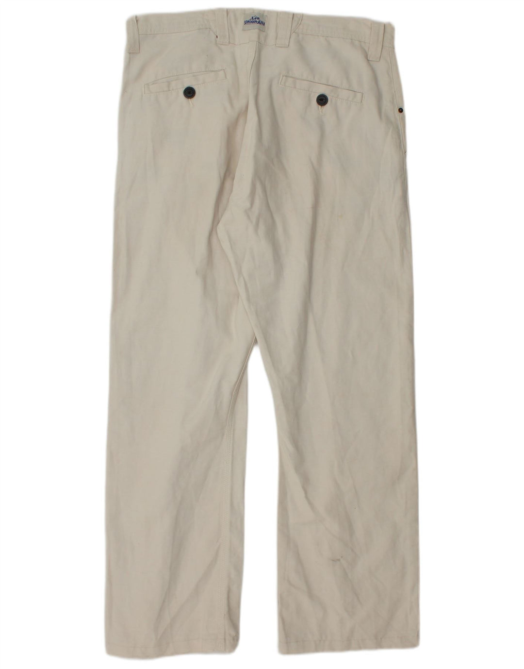 LEE Straight Chino-bukser til mænd W36 L30 Off White