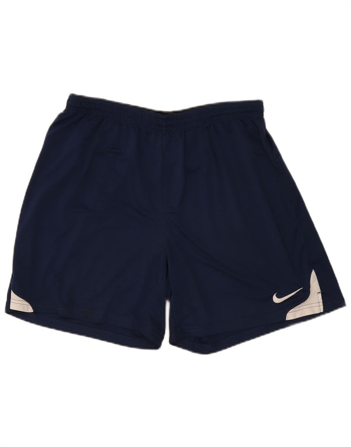 Nike Sportsshorts til mænd XL Marineblå Colourblock Polyester