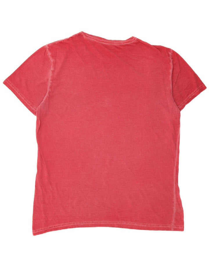 Gas Herre Grafisk T-Shirt Top Stor Rød