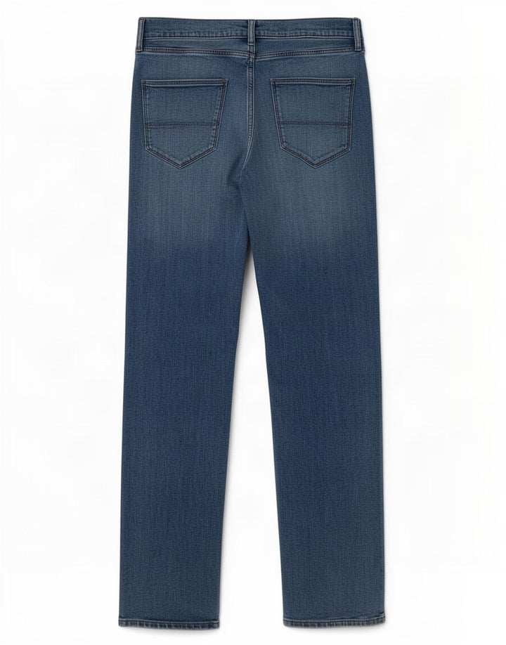 Marks & Spencer Straight Jeans til mænd W32 L33 Blå bomuld