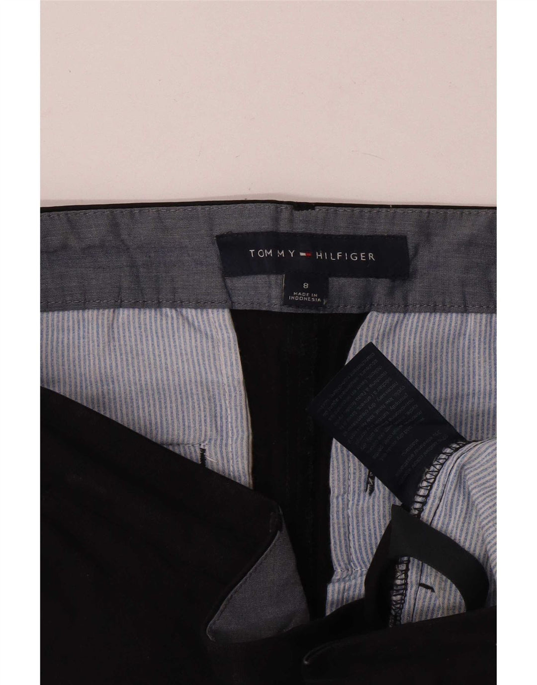 Tommy Hilfiger Chino Shorts til kvinder US 8 Medium W32 Sort Bomuld