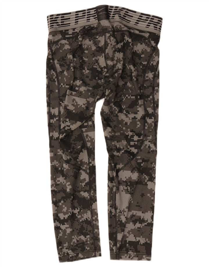 Nike Herre grafiske Capri Leggings Medium Grey Camouflage Polyester