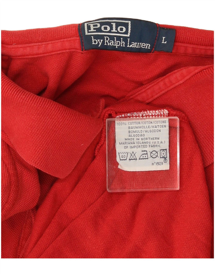 Ralph Lauren herre poloskjorte stor rød bomuld