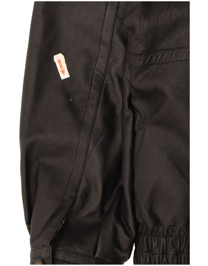 CANDA Herre Læderjakke UK 44 2XL Sort Læder