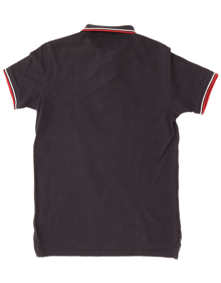 Superdry Herre Regular Fit Polo Shirt Lille marineblå bomuld