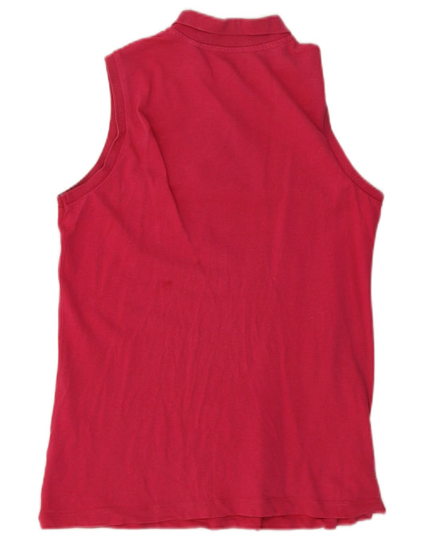 Lotto Dame Ærmeløs Polo Shirt UK 12 Medium Pink