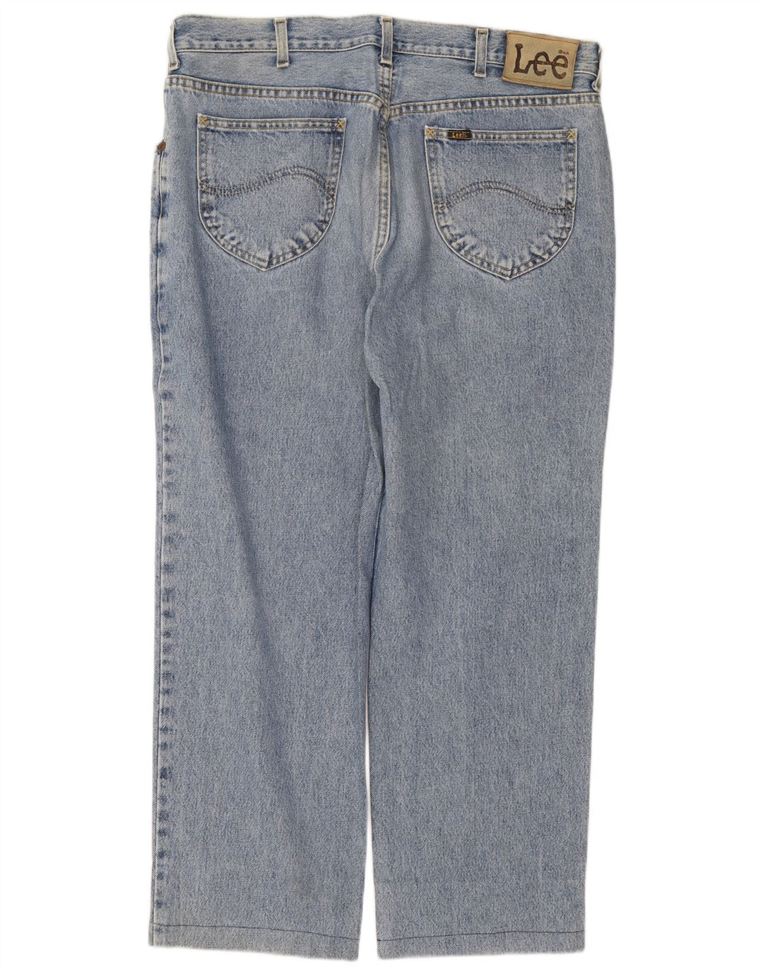 Lee Herre Chicago Straight Jeans W38 L27 Blå Bomuld