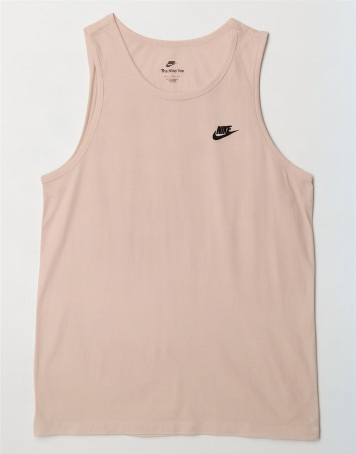 Nike Herrevest Top Stor Hvid Bomuld