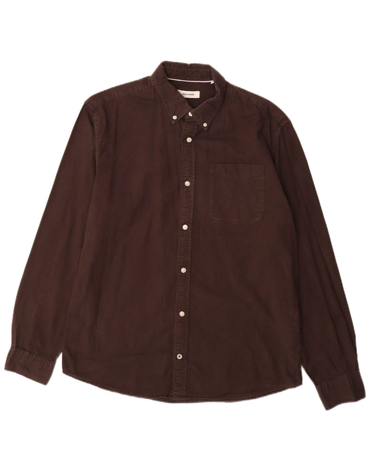 Jack & Jones herreskjorte XL brun bomuld