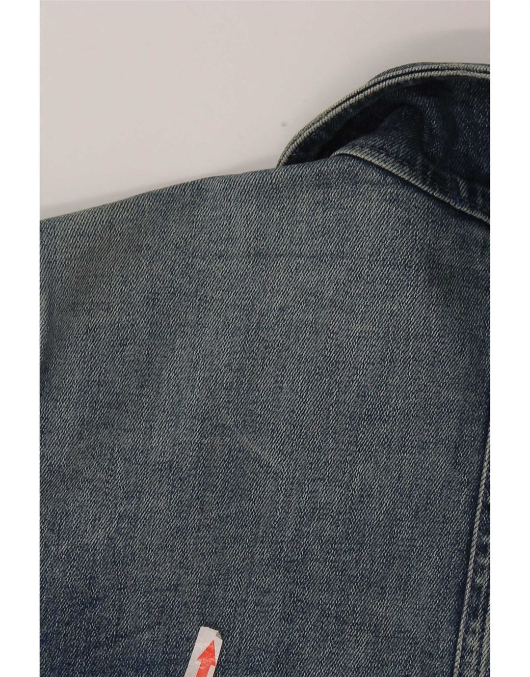 Vintage Dame Crop Denim Jacket IT 40 Small Blue Cotton