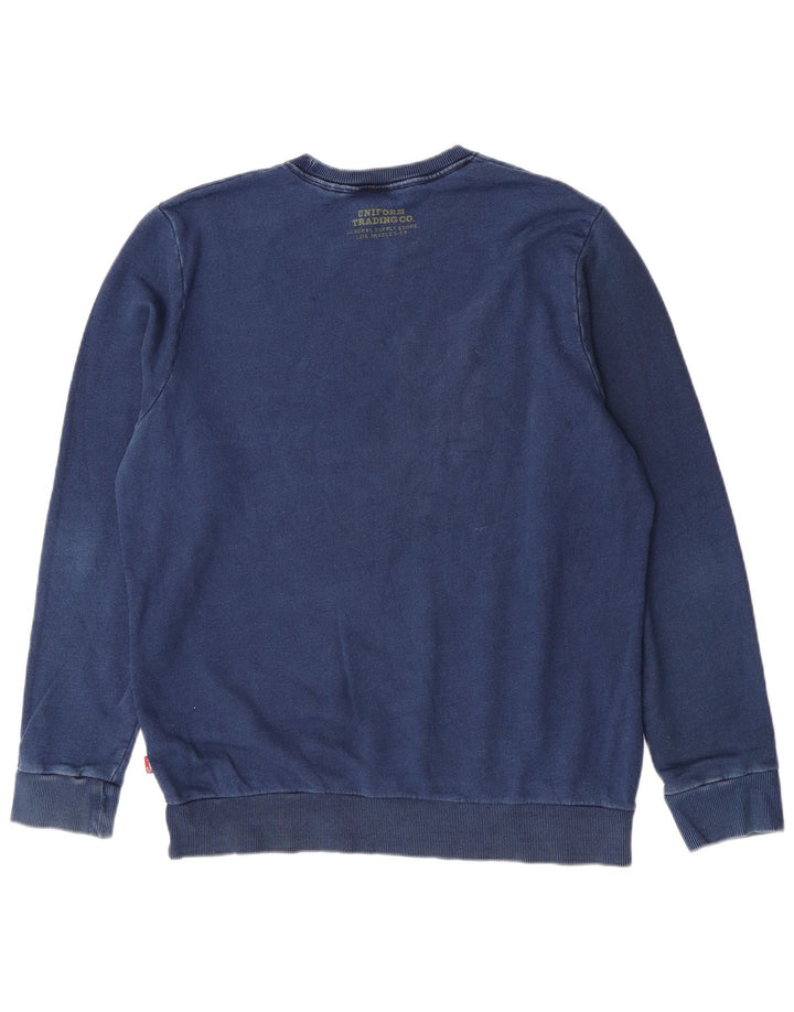 Superdry grafisk sweatshirt til mænd 2XL marineblå bomuld