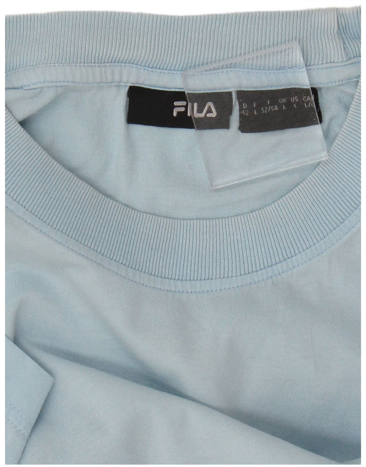 Fila Herre T-Shirt Top Stor Blå