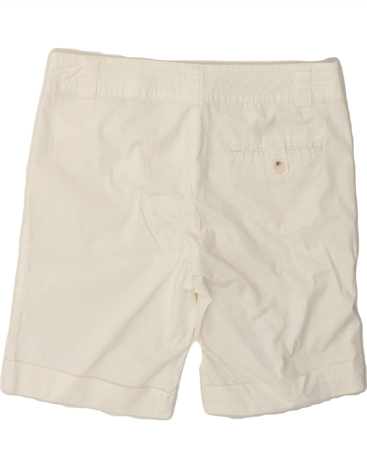 BENETTON Womens Chino Shorts IT 46 Large W34 White Cotton Vintage Benetton and Second-Hand Benetton from Messina Hembry 