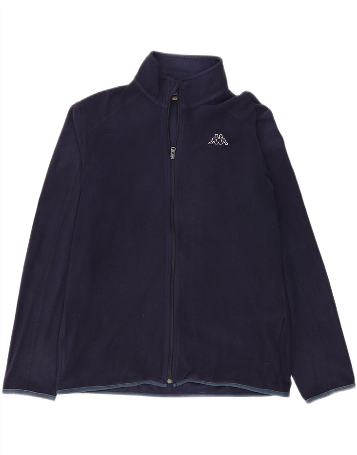 KAPPA Fleecejakke til mænd UK 42 XL Navyblå polyester