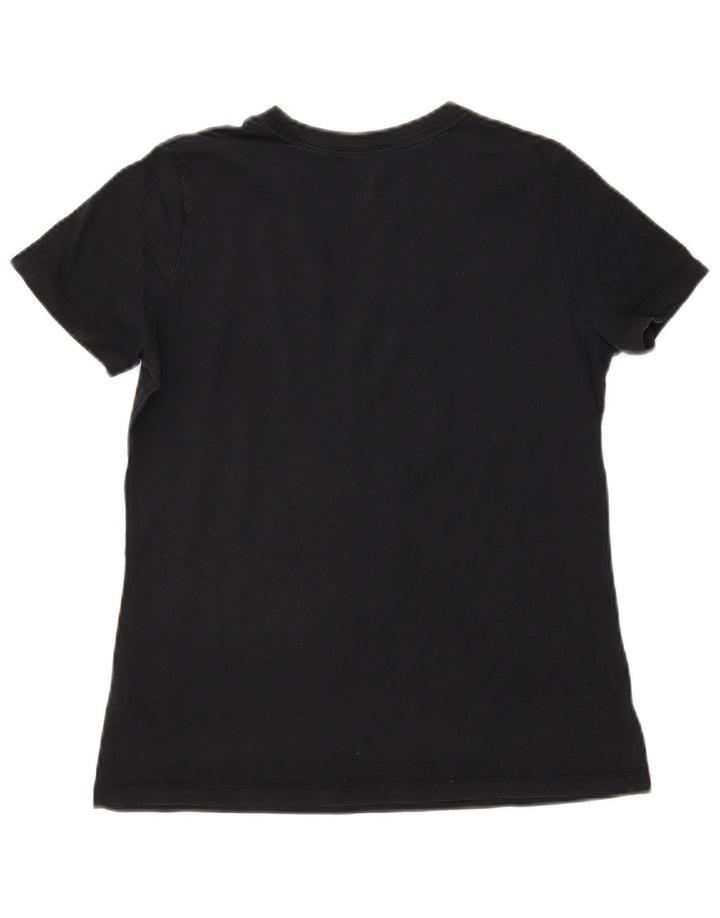 NIKE Womens Graphic T-Shirt Top UK 12 Medium Black Cotton Vintage Nike and Second-Hand Nike from Messina Hembry 