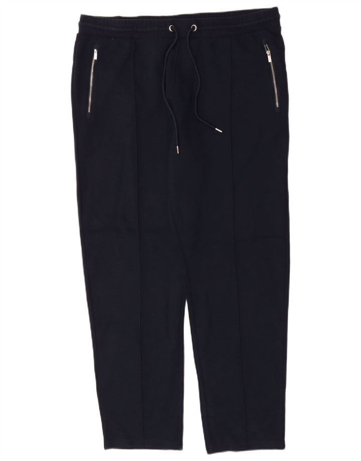 Autograf Herre træningsdragt Bukser UK 16 Large Navy Blue Polyester