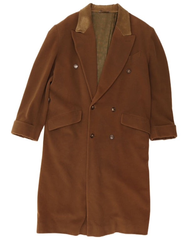Byblos Herre Dobbeltradet Frakke IT 52 XL Brun Uld