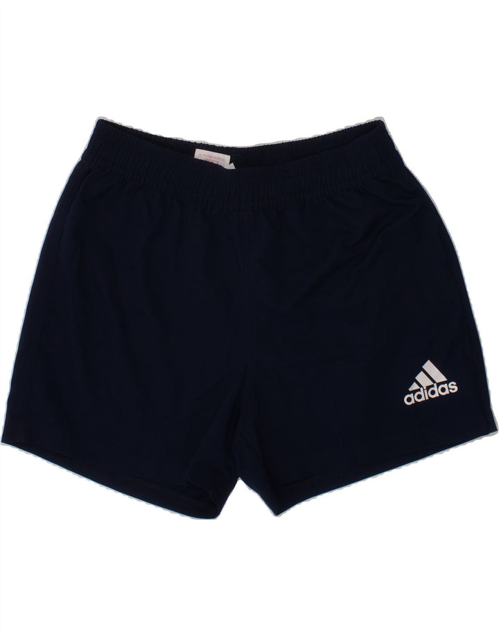 ADIDAS Boys Sport Shorts 11-12 Years  Navy Blue Polyester Vintage Adidas and Second-Hand Adidas from Messina Hembry 