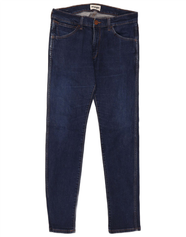 Wrangler Slim Jeans til mænd W31 L32 Marineblå bomuld