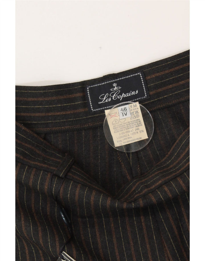 LES COPAINS Dame Højtalje Casual Bukser IT 46 Large W30 L33 Sort