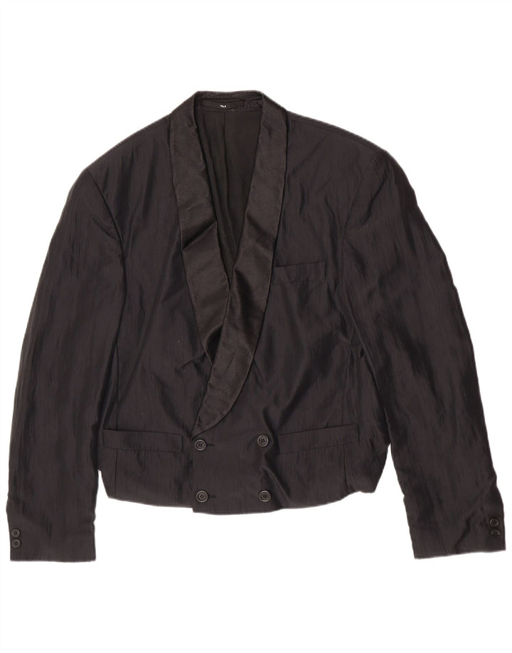 Studio Coletti Herre Double Breasted Blazer Jacket UK 38 Medium Black