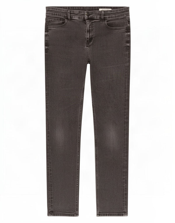 Marks & Spencer Womens Straight Jeans UK 14 Large W32 L30 Black Cotton