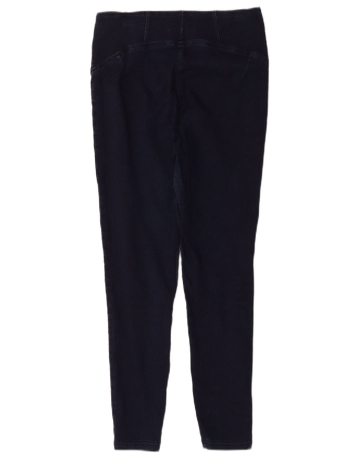 Marks & Spencer Dame Cropped Trousers UK 12 Medium W28 L24 Navy Blue