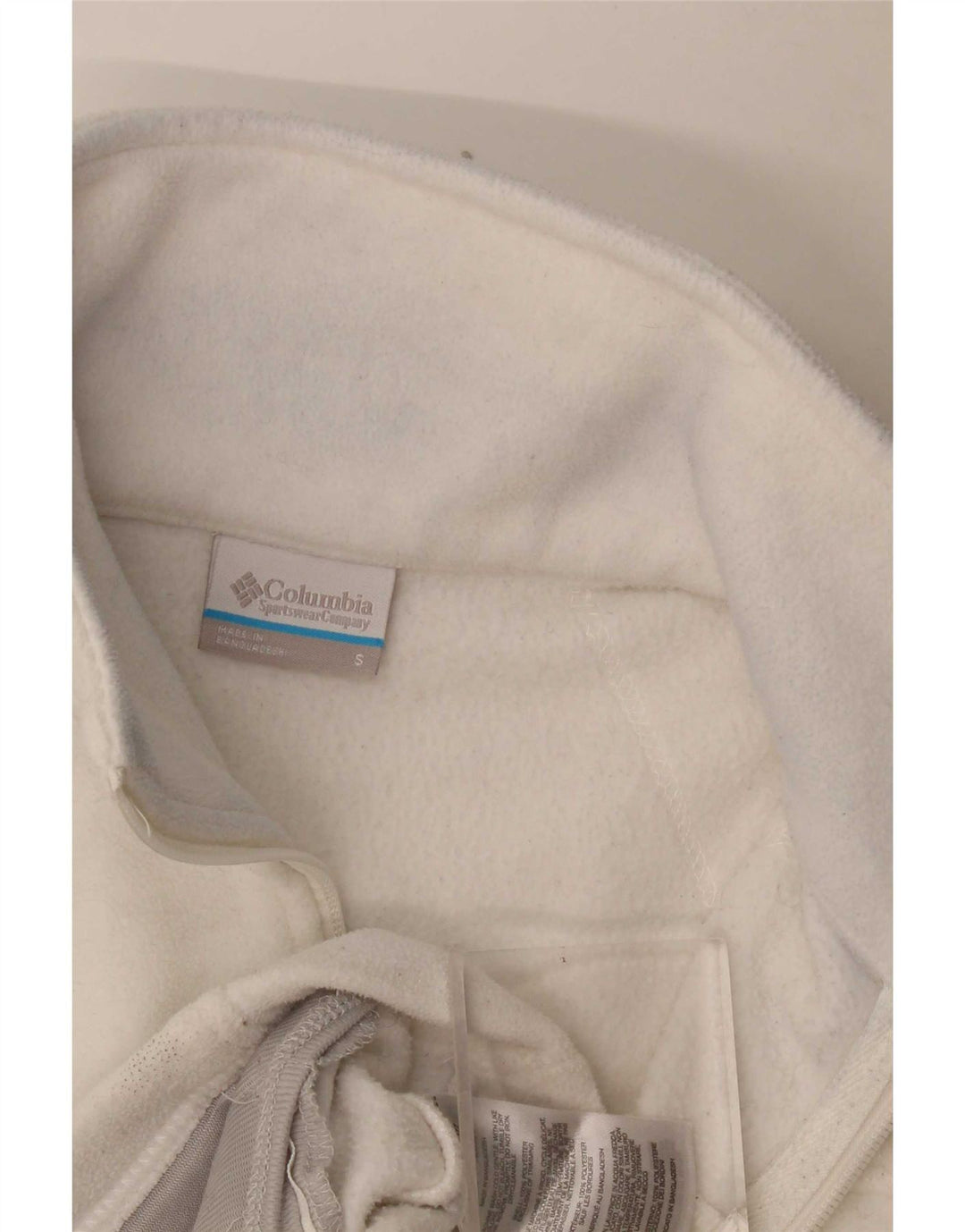 Columbia dame fleecejakke UK 10 Lille hvid polyester