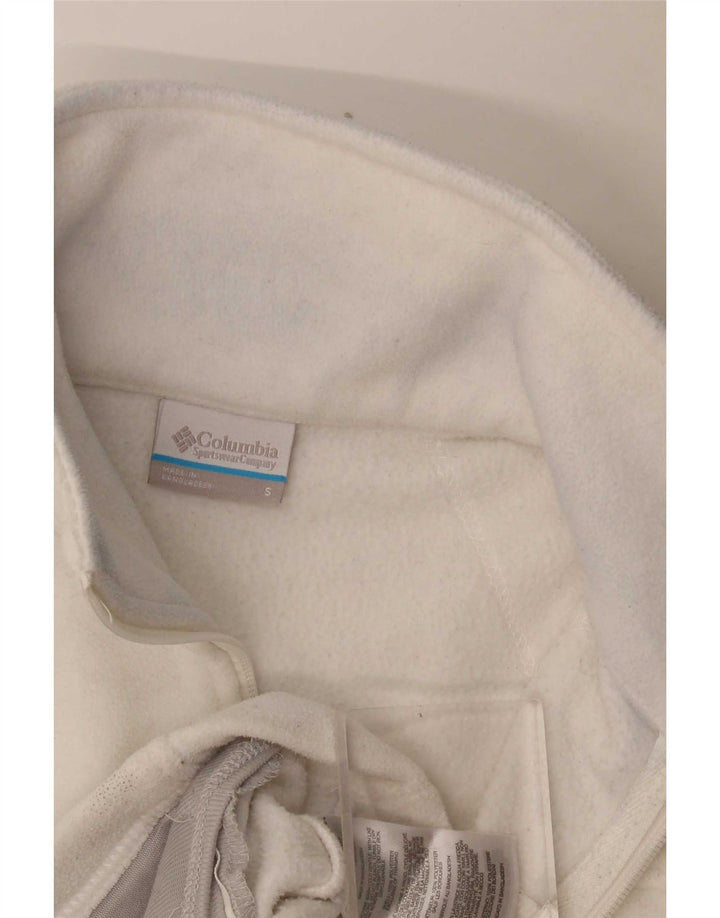 Columbia dame fleecejakke UK 10 Lille hvid polyester