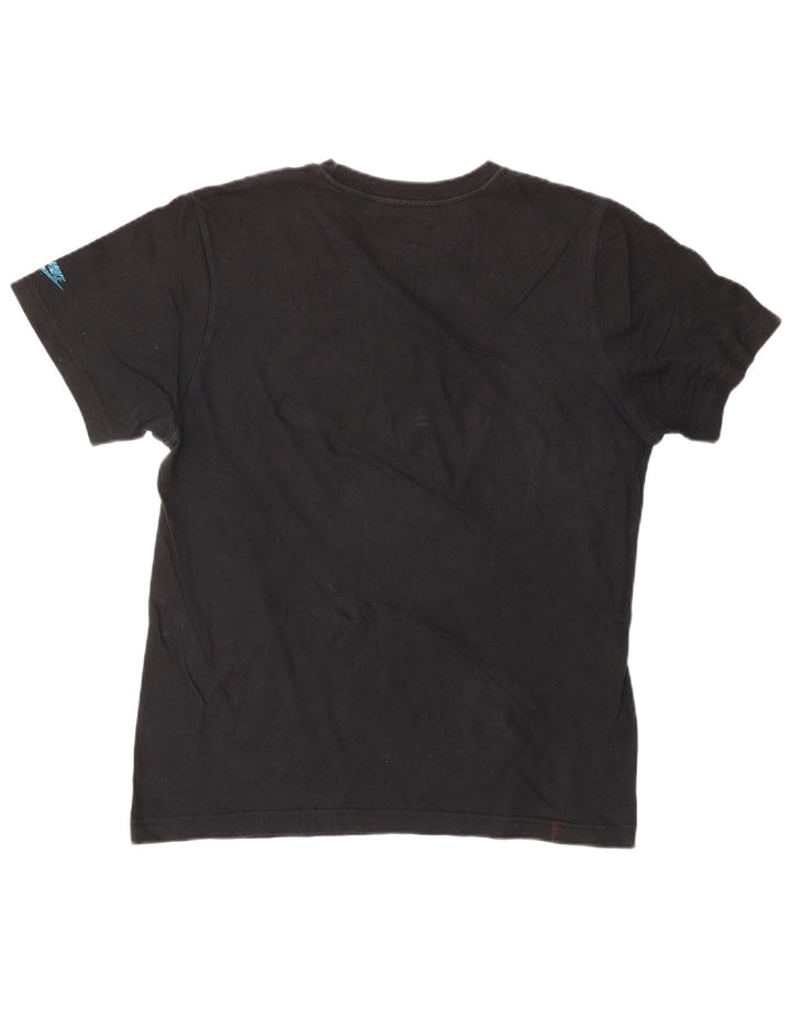 NIKE Herre Regular Fit Grafisk T-Shirt Top Lille Sort