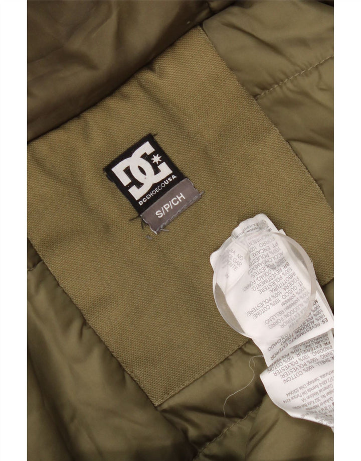 DC Parkajakke med hætte til mænd UK 36 Small Khaki Cotton