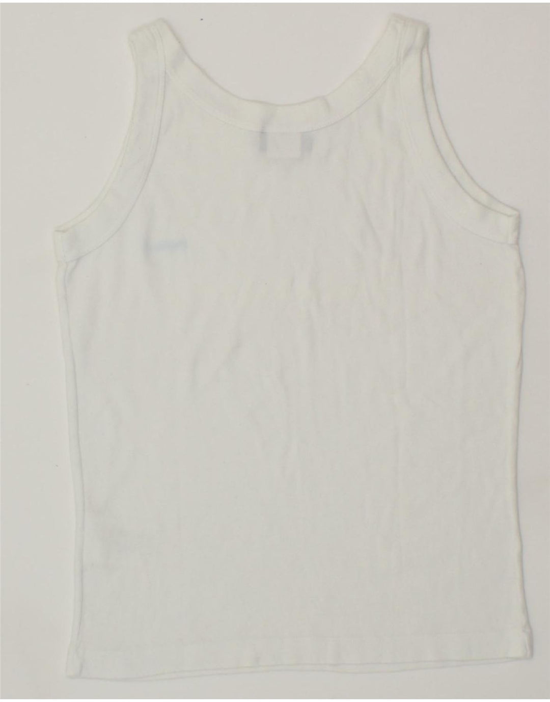 REEBOK Womens Vest Top UK 14 Large White Cotton Vintage Reebok and Second-Hand Reebok from Messina Hembry 