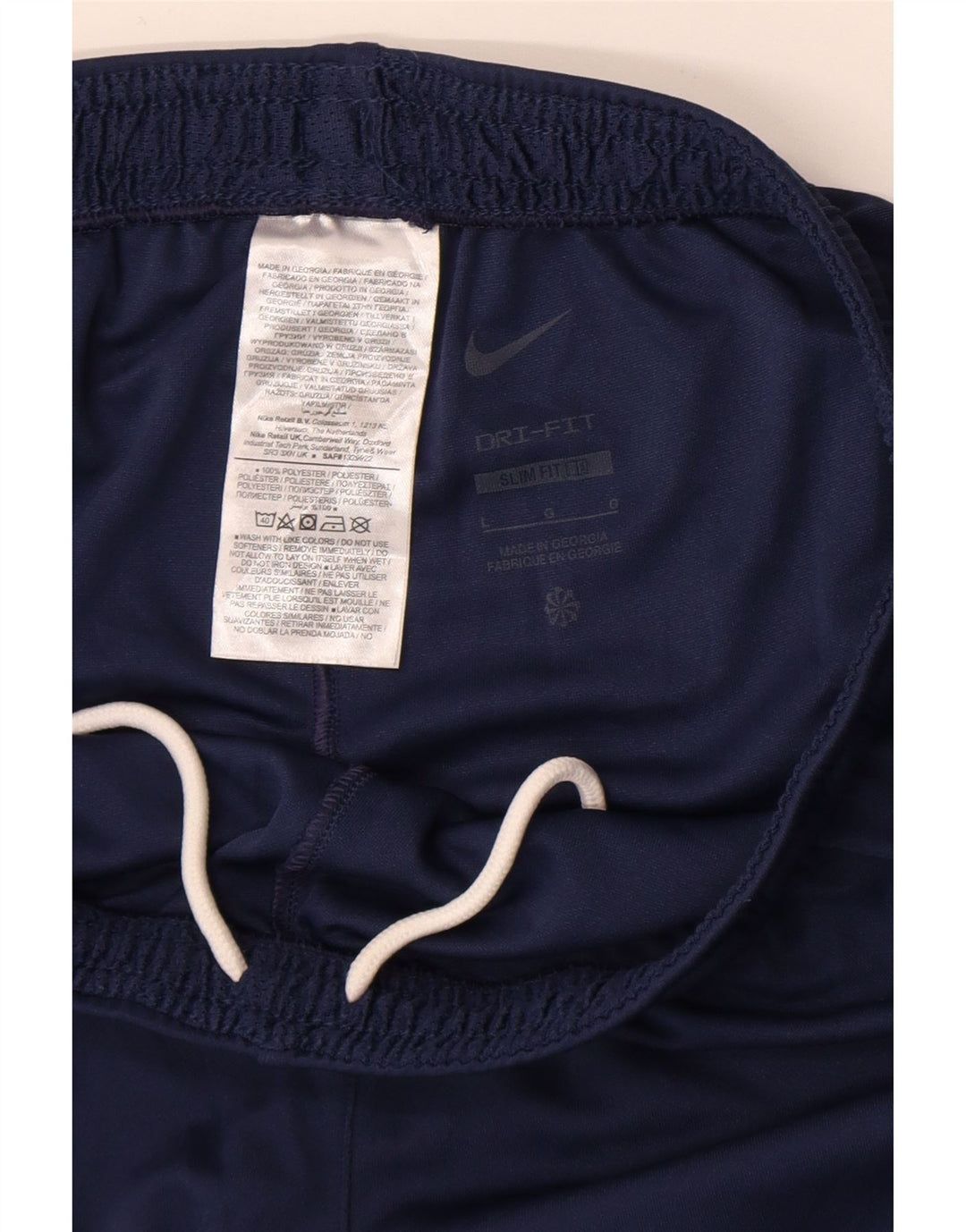 Nike Herre Dri Fit Slim Fit Sportshorts Store Marineblå Polyester