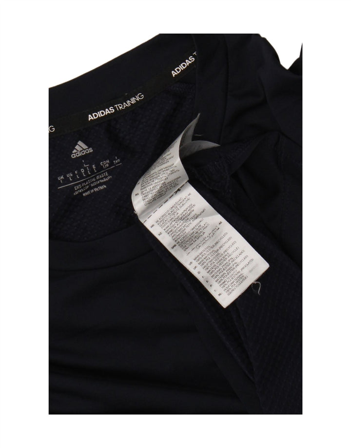 Adidas Herre Top Langærmet Stor Marineblå Polyester