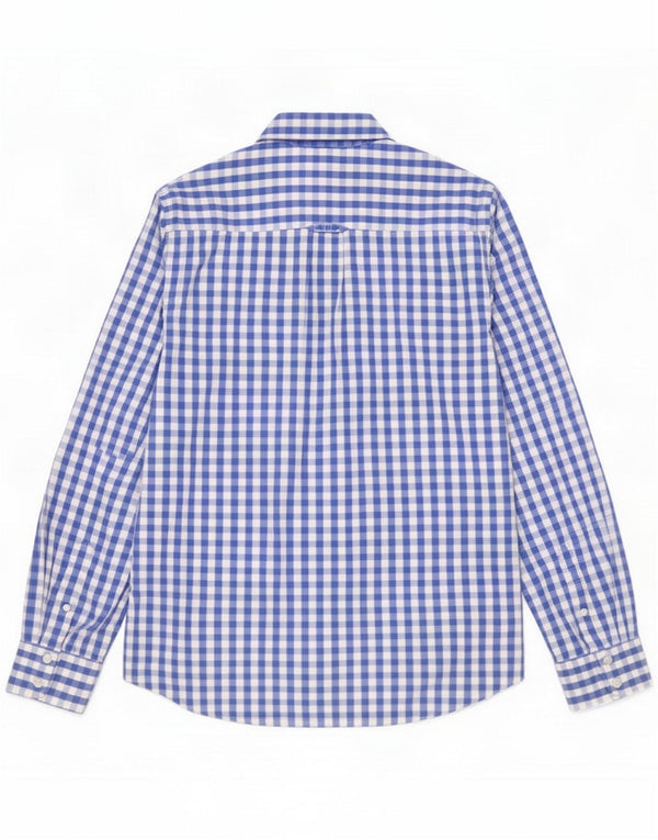 Crew Clothing Herre Classic Fit Shirt Small Blue Gingham Cotton