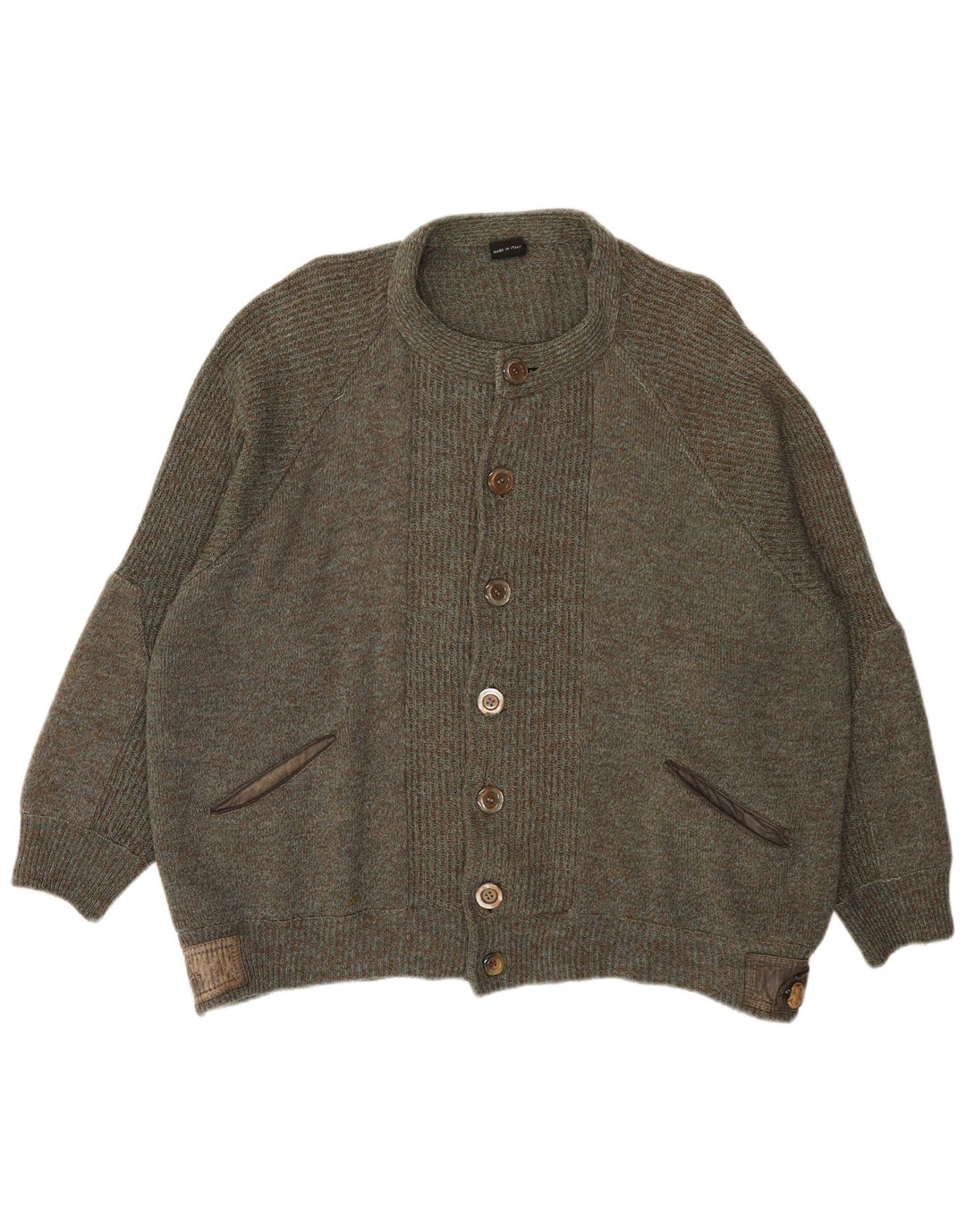 Vintage herre cardigan sweater 2XL Khaki