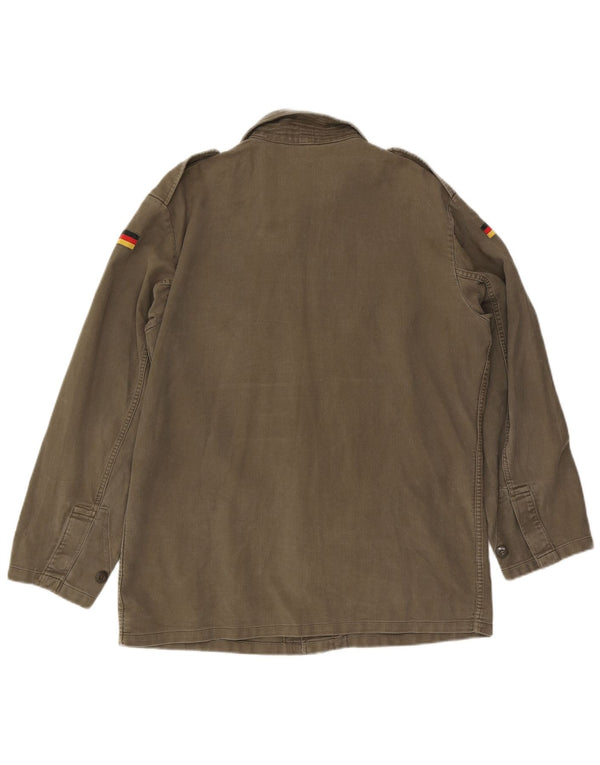 Vintage Herre Military Jacket UK 40 Large Green Army