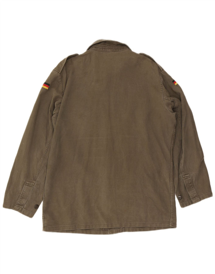 Vintage Herre Military Jacket UK 40 Large Green Army