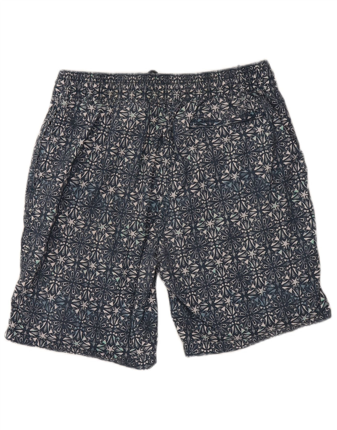 Fat Face Herre svømmeshorts Medium Marineblå Geometrisk Bomuld