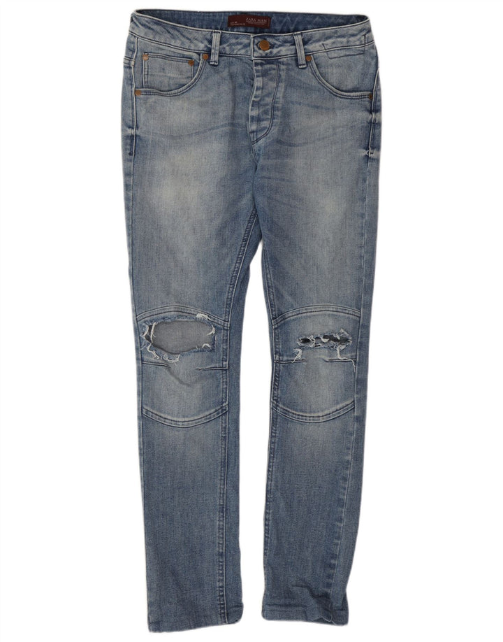 Zara Herre Skinny Jeans EU 40 Medium W31 L28 Blå