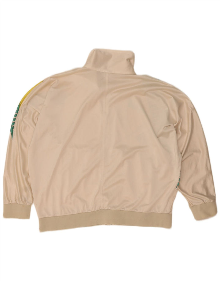 Ellesse Womens Grafisk træningsdragt Topjakke UK 18 XL Hvid Colourblock