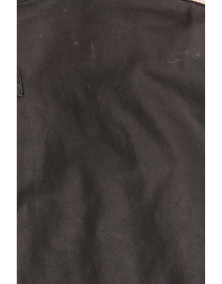 Barbour Herre vokset bomuldsjakke UK 40 Stor sort bomuld