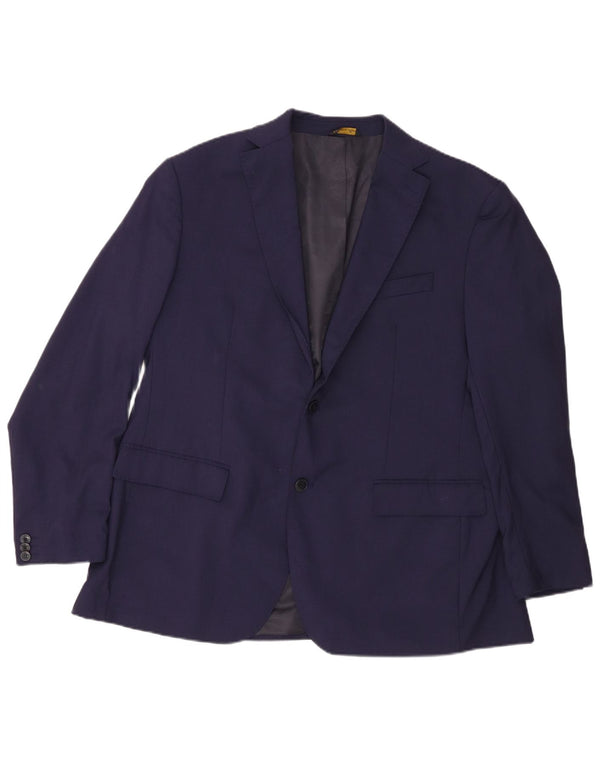Pierre Cardin Herre 2-knaps blazerjakke UK 40 Stor marineblå uld