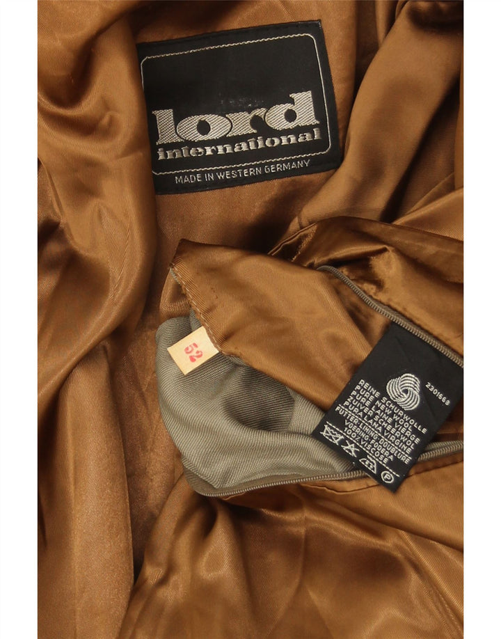 Lord Herre Overfrakke IT 52 XL Beige Ny Uld